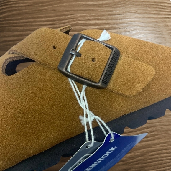 Birkenstock Tan Suede Mules - Picture 4 of 7